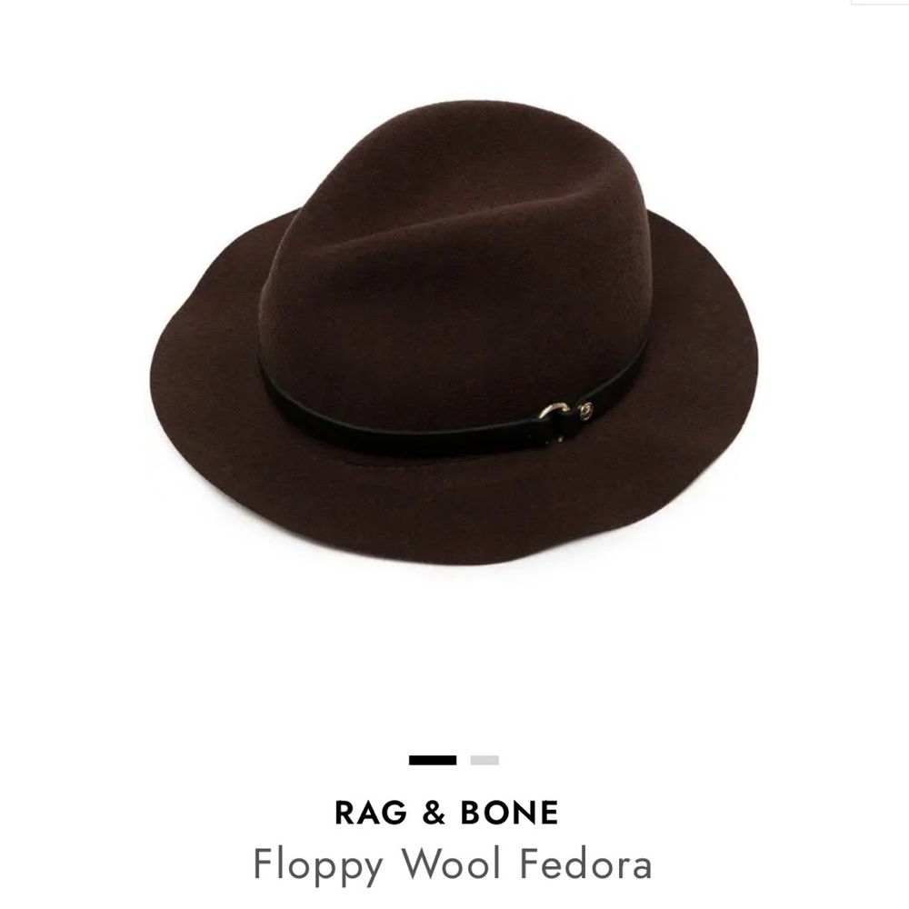 Rag & Bone Dark Brown Wool Fedora